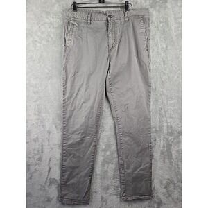 Vuori Collins Slim Fit Chino Pants Men's Size 33x29 Gray‎ Business Cotton Blend